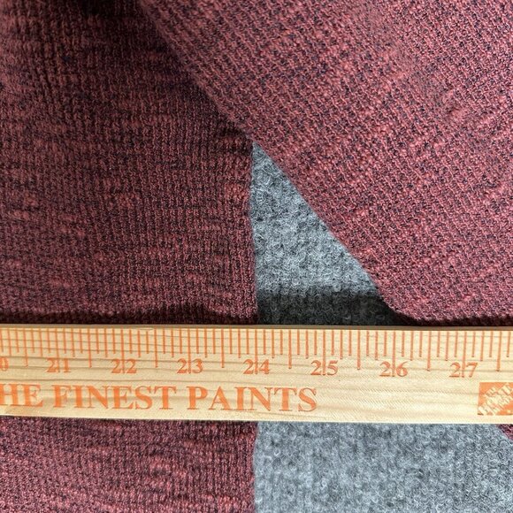 Carbon 2 Cobalt Sweater Mens Large Red 1/4 Zip Knit Pulover Casual Pocket Adult - Picture 4 of 5